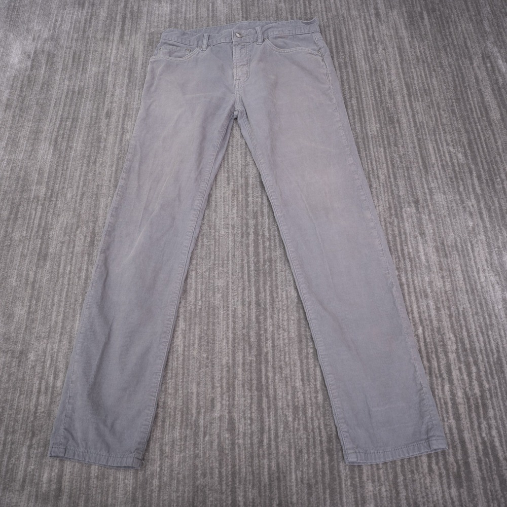 Outerknown Corduroy Pants Mens 31 Fit 32 Grey Excellent Organic Cotton 5-Pocket